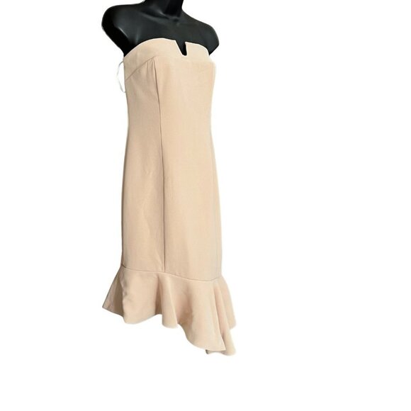 Chrissy Teigen x REVOLVE [Medium NWT] Micah Mini Dress in Nude - Picture 13 of 14